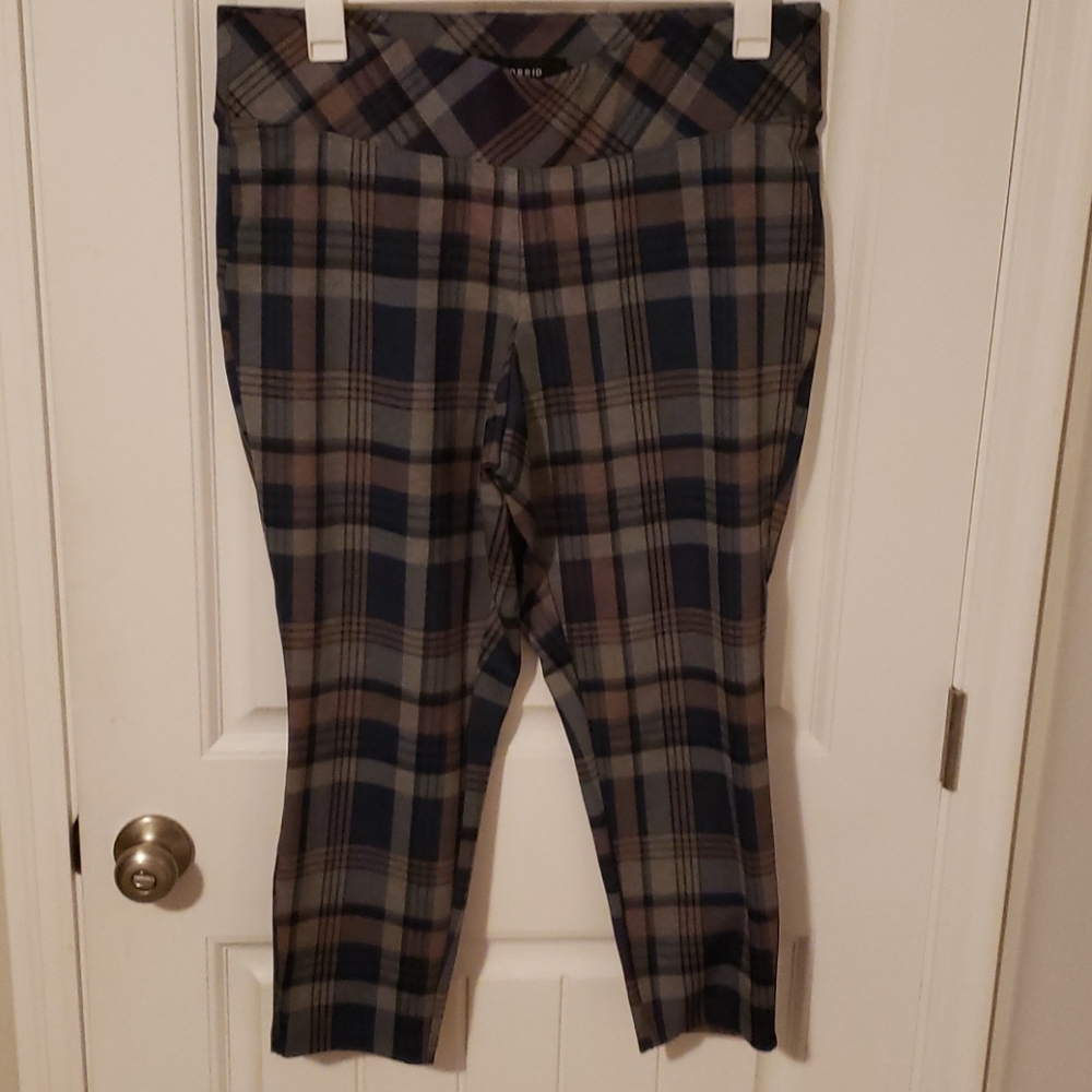 Torrid plaid cropped size 1